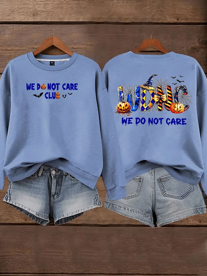 🔥Buy 3 Get 15% Off🔥Women's Halloween WDNC Menopause And Perimenopause Print Sweatshirt