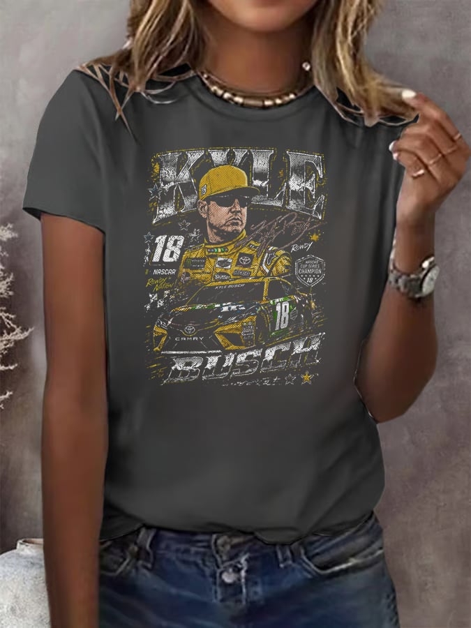 Women's Racing Print T-Shirt