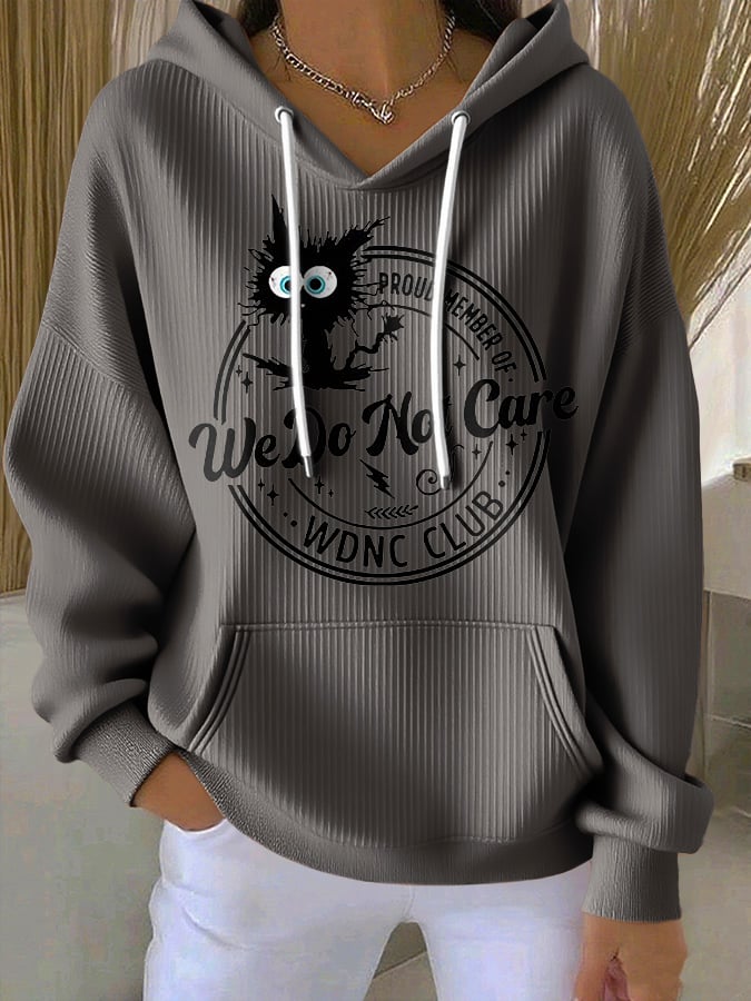 🔥Buy 3 Get 15% Off🔥Retro Funny Proud Member Of WDNC Club We Do Not Care Menopause Perimenopause Print Hoodie