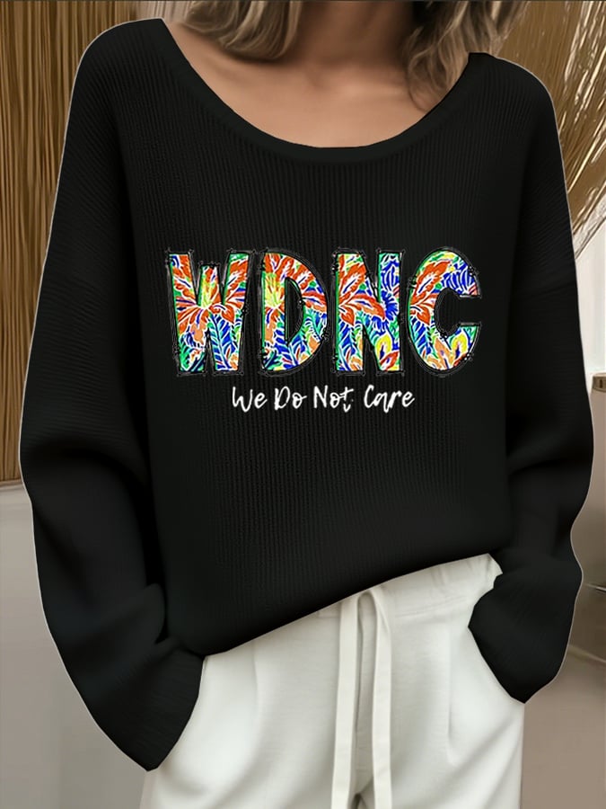 🔥Buy 3 Get 15% Off🔥Women's WDNC Menopause and Perimenopause Print Drop Shoulder Sweater