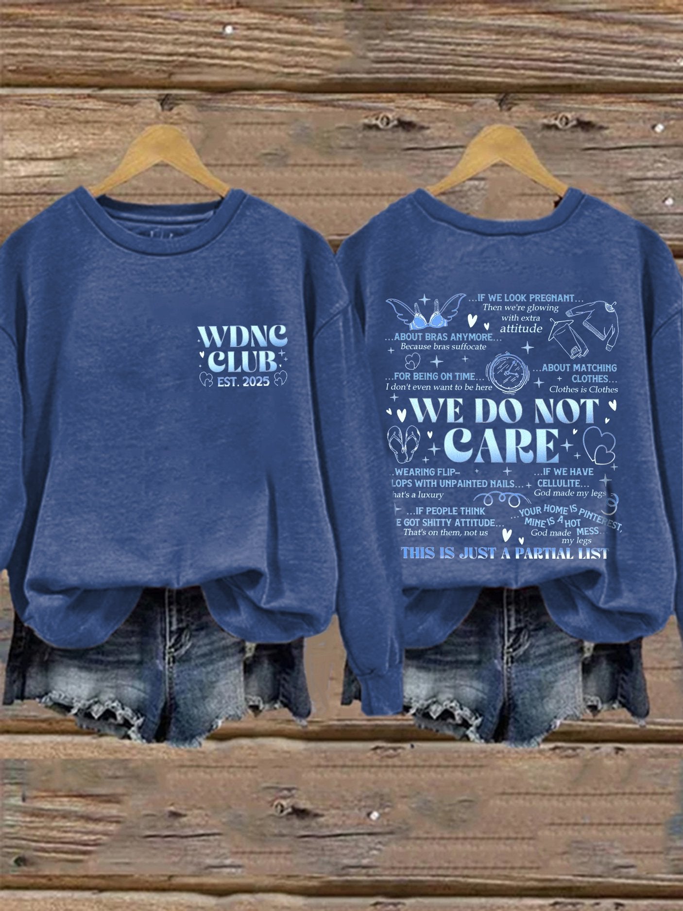 🔥Buy 3 Get 15% Off🔥Retro Funny Proud Member Of WDNC Club Est. 2025 Menopause Perimenopause Print Sweatshirt