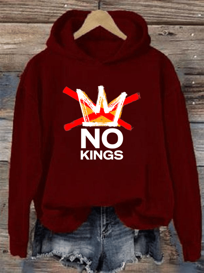 🔥Buy 3 Get 15% Off🔥Women's America has No Kings Printed Casual Hoodies