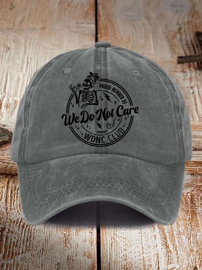 Retro Funny Proud Member Of WDNC Club Menopause Perimenopause Print Baseball Cap