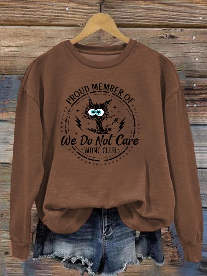 Women's Retro Funny Proud Member Of Club Menopause Perimenopause Print Sweatshirt