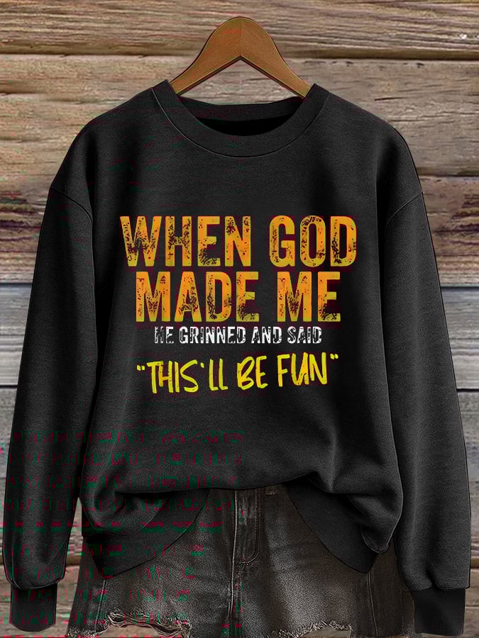 Women'S Casual Faith Sweatshirt