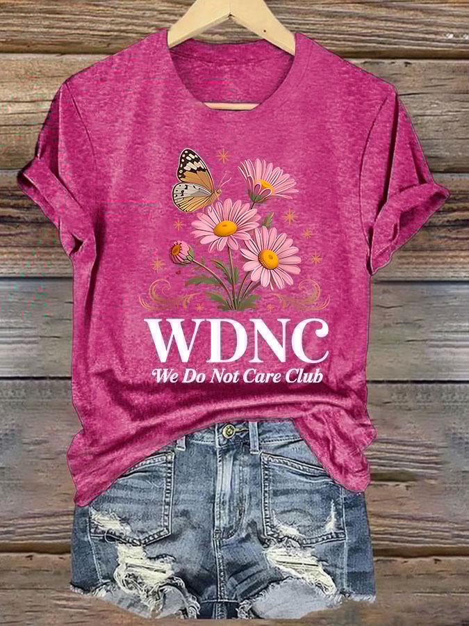 Women's Retro Funny Proud Member Of Club Menopause Perimenopause Print T-Shirt