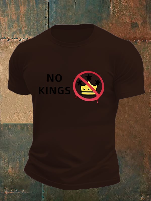 🔥Buy 3 Get 15% Off🔥Men's NO KINGS Print T-Shirt