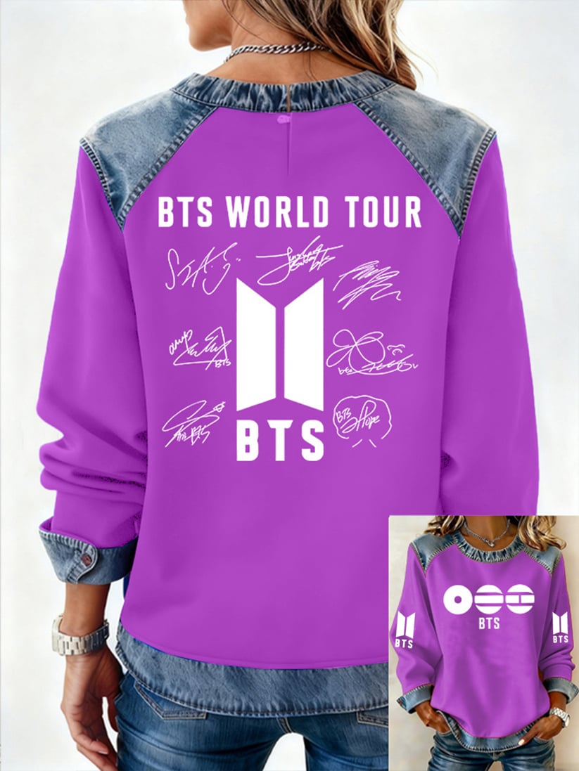 Women'S 2026 Bts Comeback Printed Casual Sweatshirt