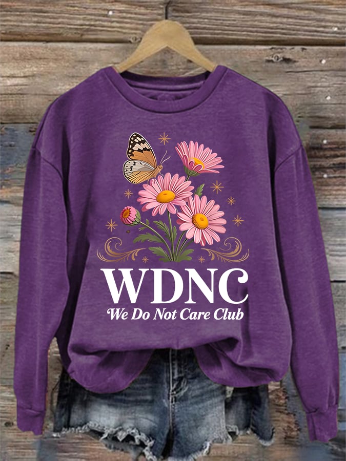 Women's Retro Funny Proud Member Of Club Menopause Perimenopause Print Sweatshirt
