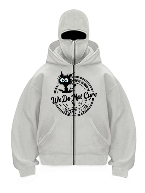 Men's Zipped Hoodie Of WDNC Club Menopause Perimenopause Print Hoodie
