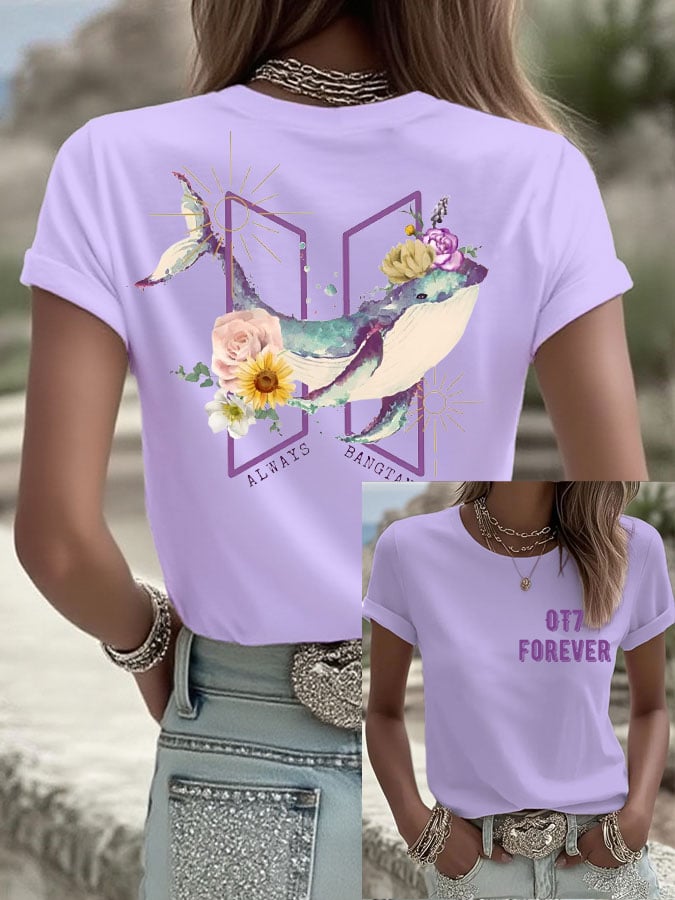 Women's World Tour Printed Casual T-Shirt