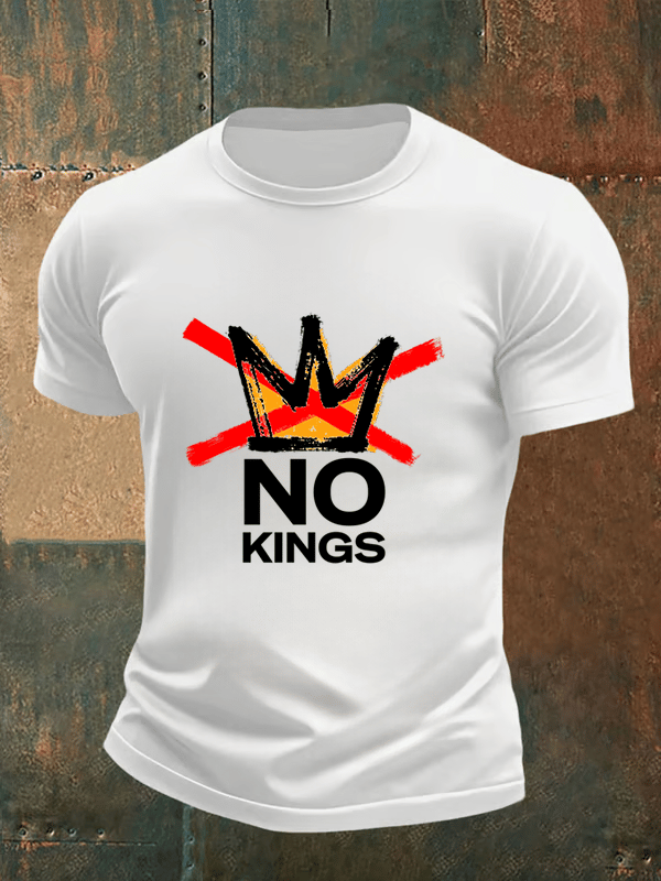 🔥Buy 3 Get 15% Off🔥Men's no kings in America print T-Shirt