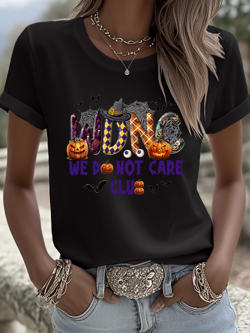 🔥Buy 3 Get 15% Off🔥Women's Halloween WDNC Menopause And Perimenopause Print T-Shirt