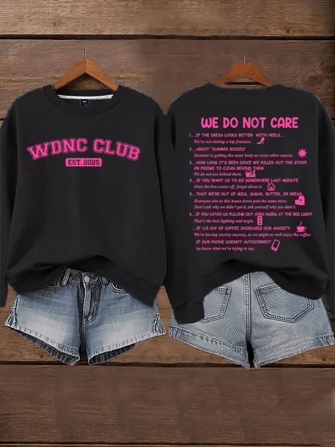 🔥Buy 3 Get 15% Off🔥Women's WDNC Menopause And Perimenopause Print Sweatshirt