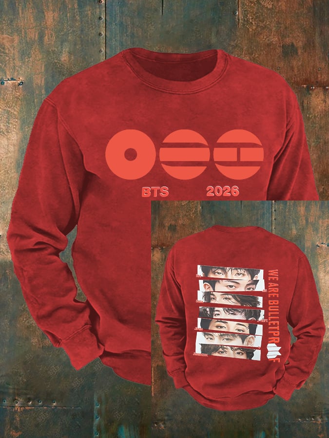 Men's K-pop Print Sweatshirt