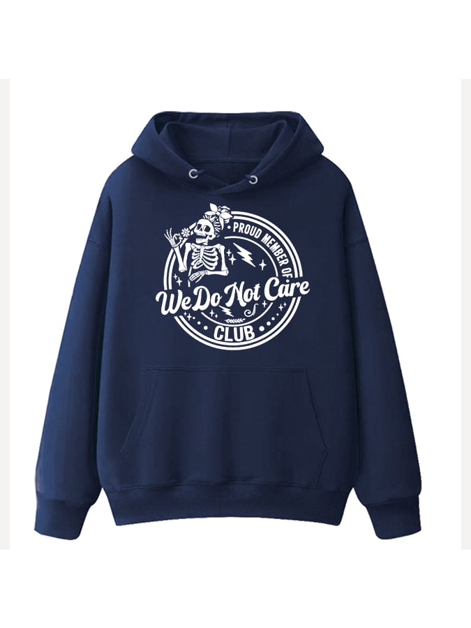 Women's Retro Funny Proud Member Of Club Menopause Perimenopause Print Casual Hoodie