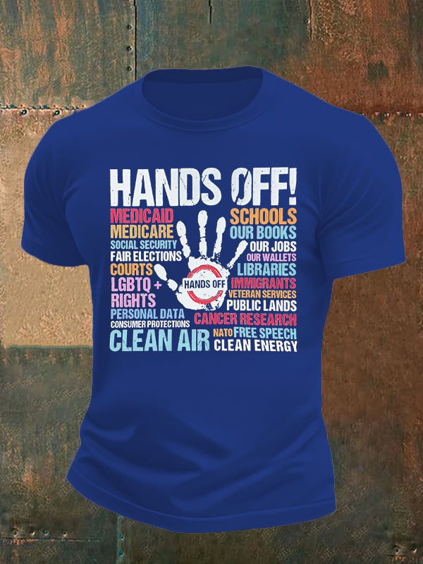 🔥Buy 3 Get 15% Off🔥Men's HANDS OFF! Print T-Shirt