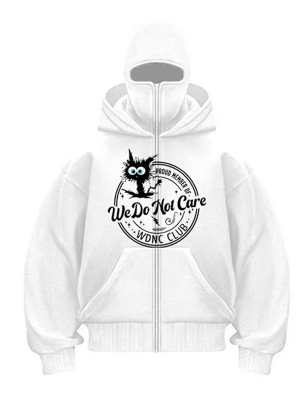 Men's Zipped Hoodie Of WDNC Club Menopause Perimenopause Print Hoodie