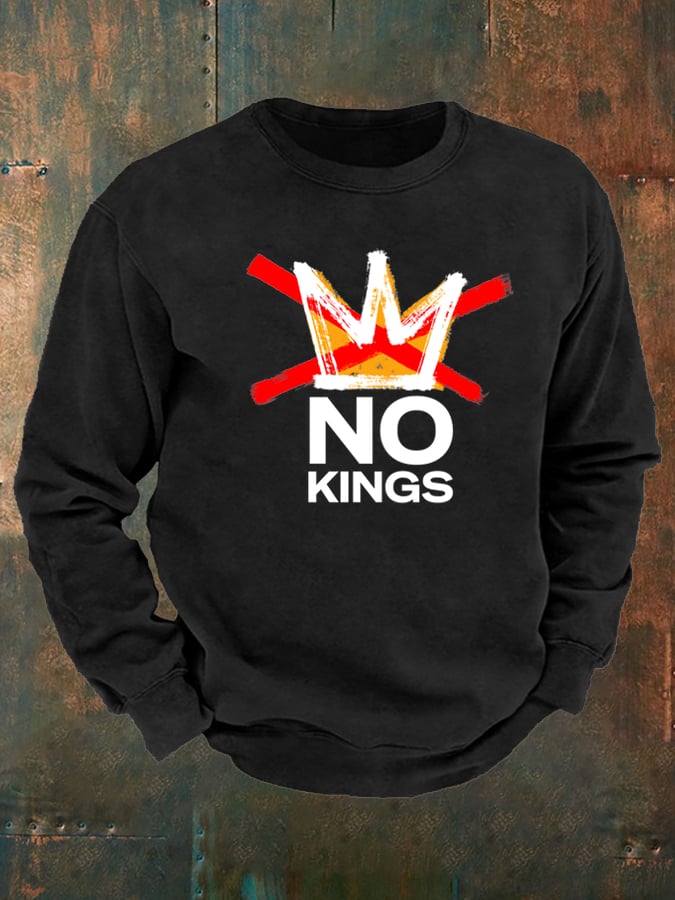 🔥Buy 3 Get 15% Off🔥Men's America has No Kings Printed Casual Sweatshirt