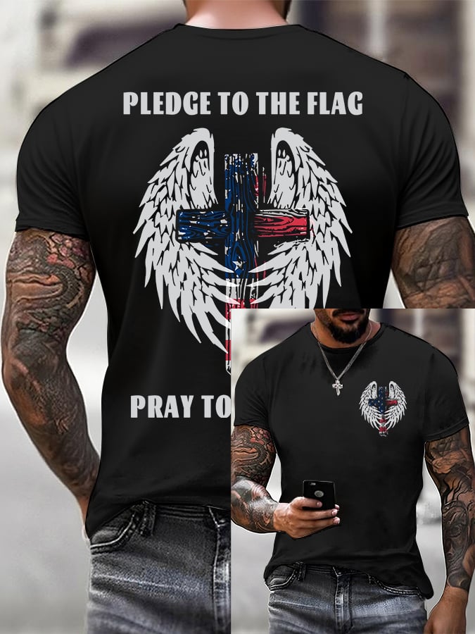 Men'S Casual Faith Print T-Shirt