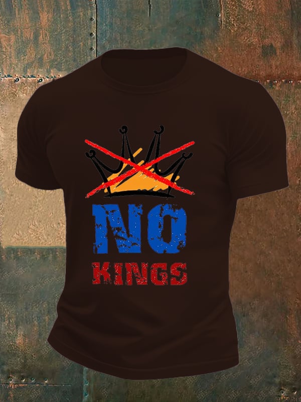 🔥Buy 3 Get 15% Off🔥Men's NO KINGS Print T-Shirt