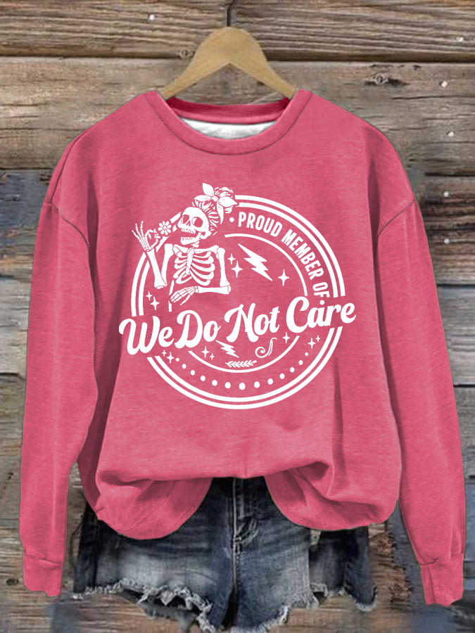Women's Retro Funny Proud Member Of Club Menopause Perimenopause Print Sweatshirt