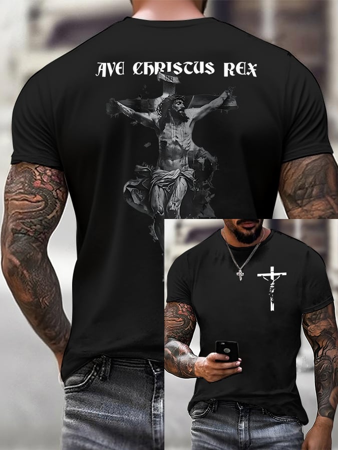 Men'S Casual Faith Short-Sleeved T-Shirt