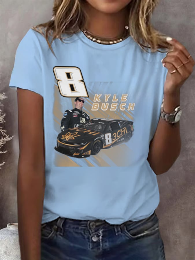 Women's Racing Print T-Shirt