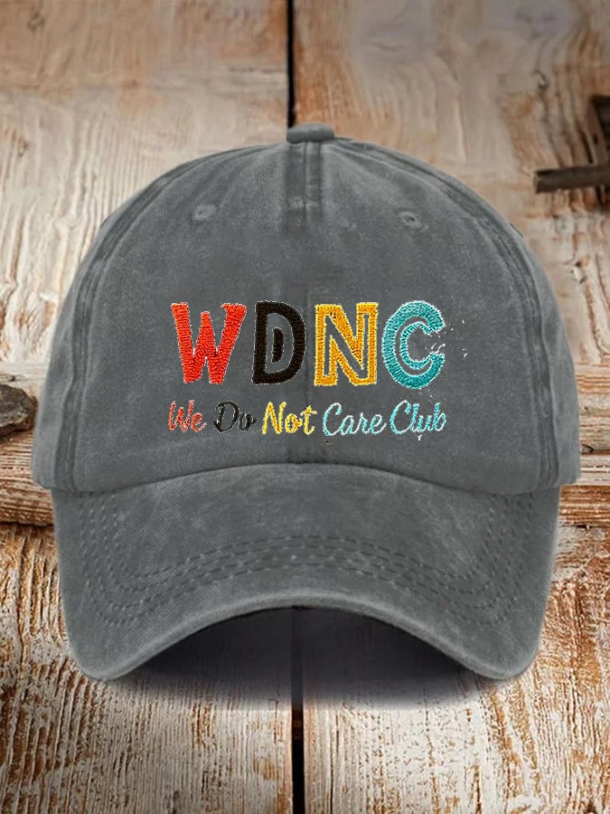 🔥Buy 3 Get 15% Off🔥Unisex Retro Funny WDNC We Do Not Care Club Menopause Perimenopause Print Baseball Cap