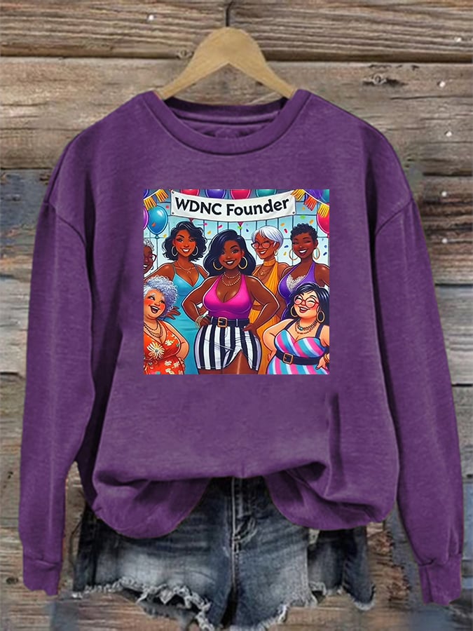 Women's Retro Funny Proud Member Of Club We Do Not Care Menopause Perimenopause Print Sweatshirt