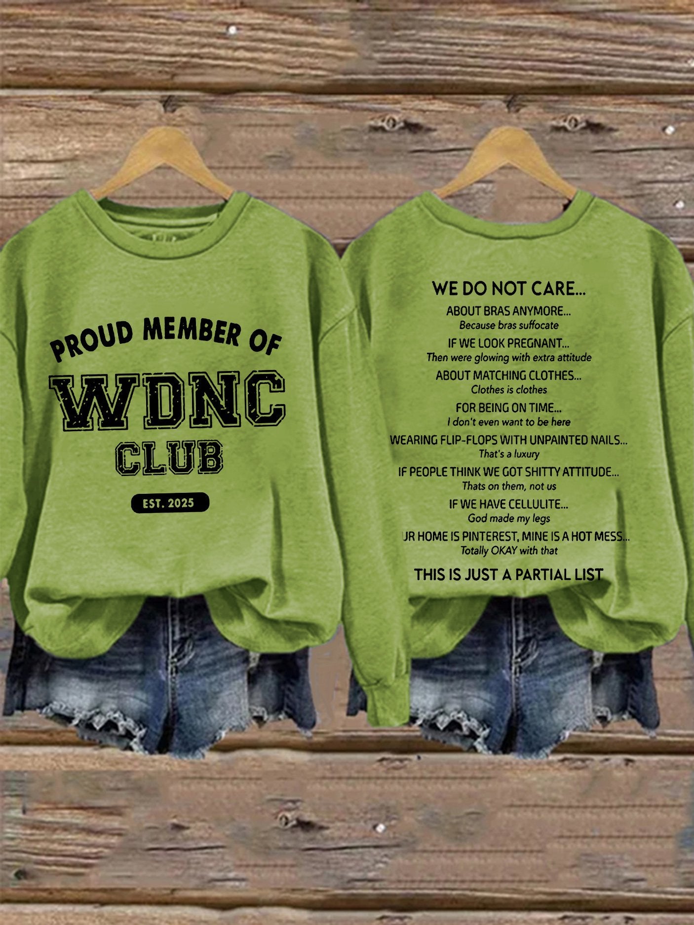 🔥Buy 3 Get 15% Off🔥Retro Proud Member Of WDNC Club Est. 2026 Menopause Perimenopause Print Sweatshirt