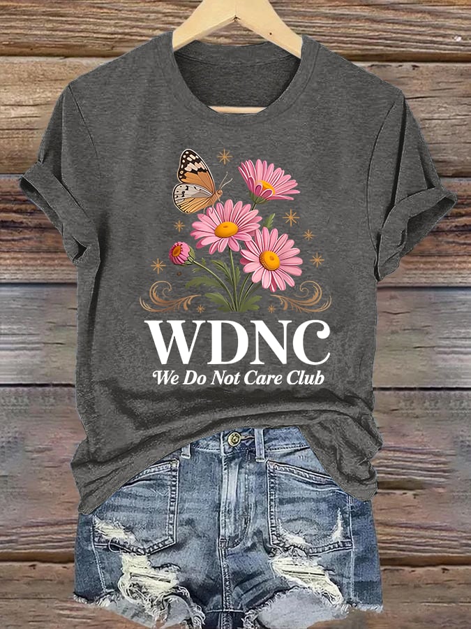 Women's Retro Funny Proud Member Of Club Menopause Perimenopause Print T-Shirt