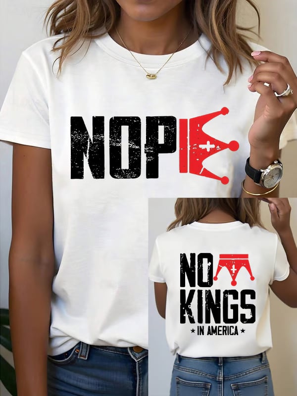 🔥Buy 3 Get 15% Off🔥Women's No Kings In America T-Shirt