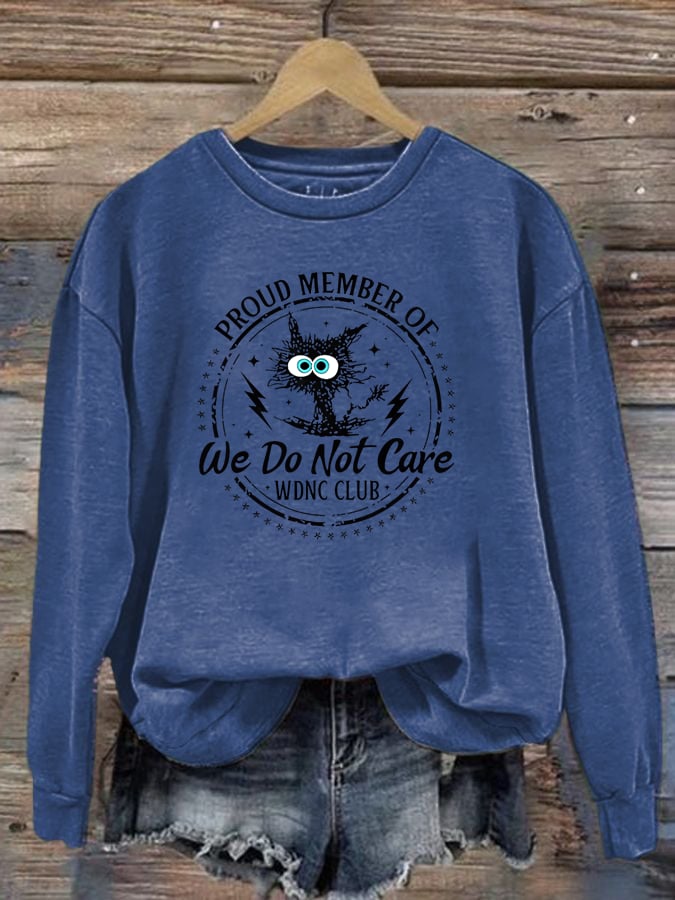 Women's Retro Funny Proud Member Of Club Menopause Perimenopause Print Sweatshirt