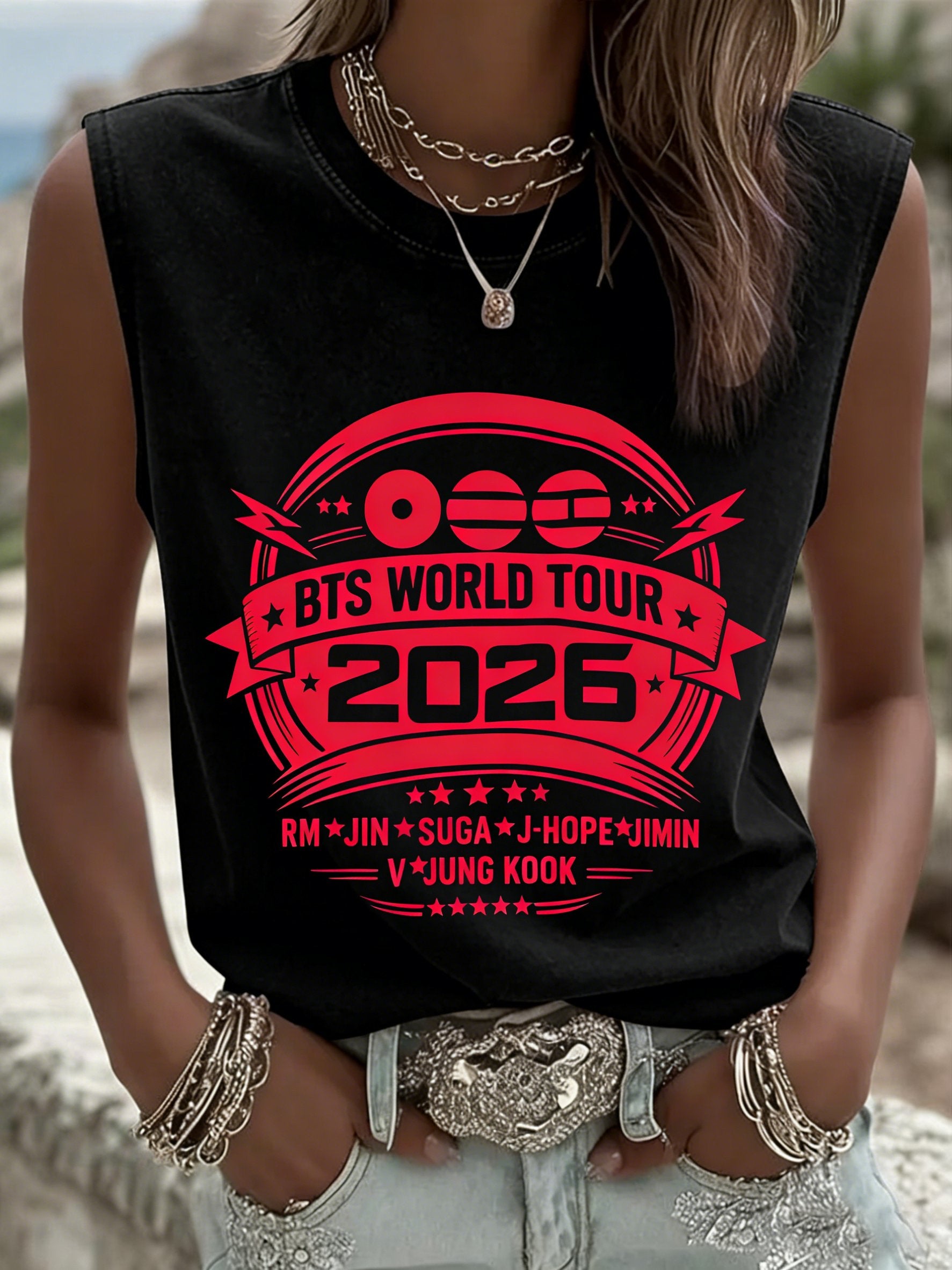 Women's 2026 Music Tour Printed T-shirt
