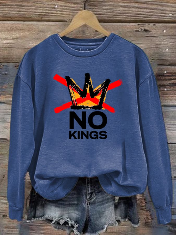 🔥Buy 3 Get 15% Off🔥Women's America has No Kings Printed Casual Sweatshirt
