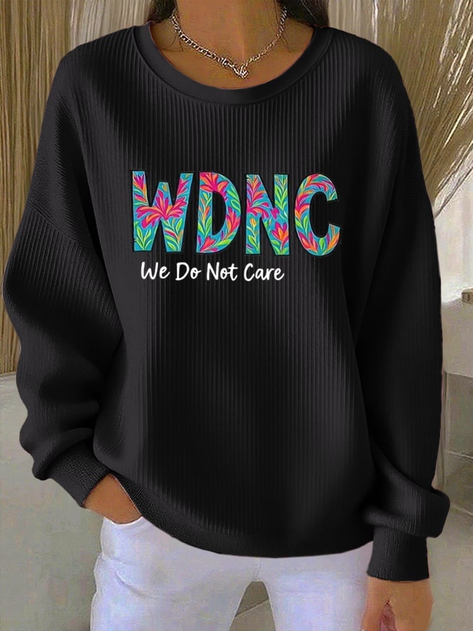 Retro Funny Proud Member Of WDNC Club Menopause Perimenopause Print Casual Sweatshirt
