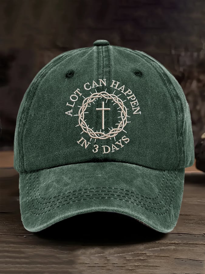 🔥Hot Sale Picks 🔥Unisex A Lot Can Happen In 3 Days Print Baseball Cap