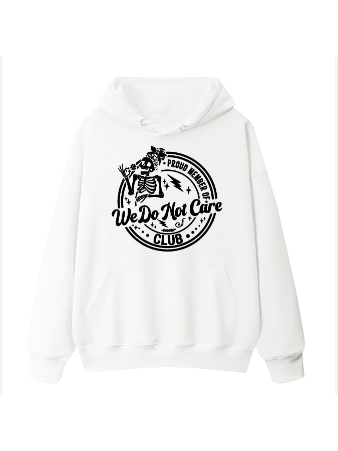 Women's Retro Funny Proud Member Of Club Menopause Perimenopause Print Casual Hoodie