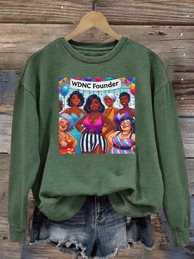 Women's Retro Funny Proud Member Of Club We Do Not Care Menopause Perimenopause Print Sweatshirt