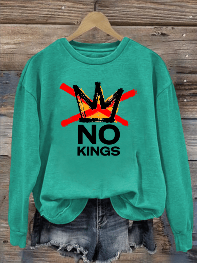 🔥Buy 3 Get 15% Off🔥Women's America has No Kings Printed Casual Sweatshirt
