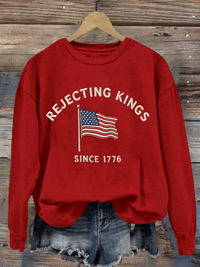 🔥Buy 3 Get 15% Off🔥Women's FDT Printed Long-Sleeve Sweatshirt