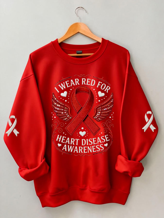 Women's Heart Disease Awareness The Beat Goes On Sweatshirt