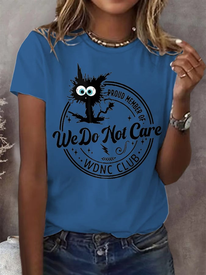 Retro Funny Proud Member Of WDNC Club Menopause Perimenopause Print T-Shirt