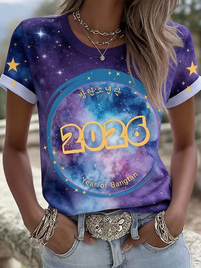 Women'S 2026 Bts Comeback Art Print T-Shirt