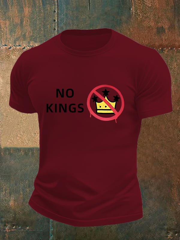 🔥Buy 3 Get 15% Off🔥Men's NO KINGS Print T-Shirt
