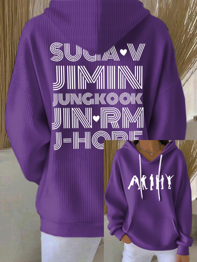 Women's K-pop boy band hoodie