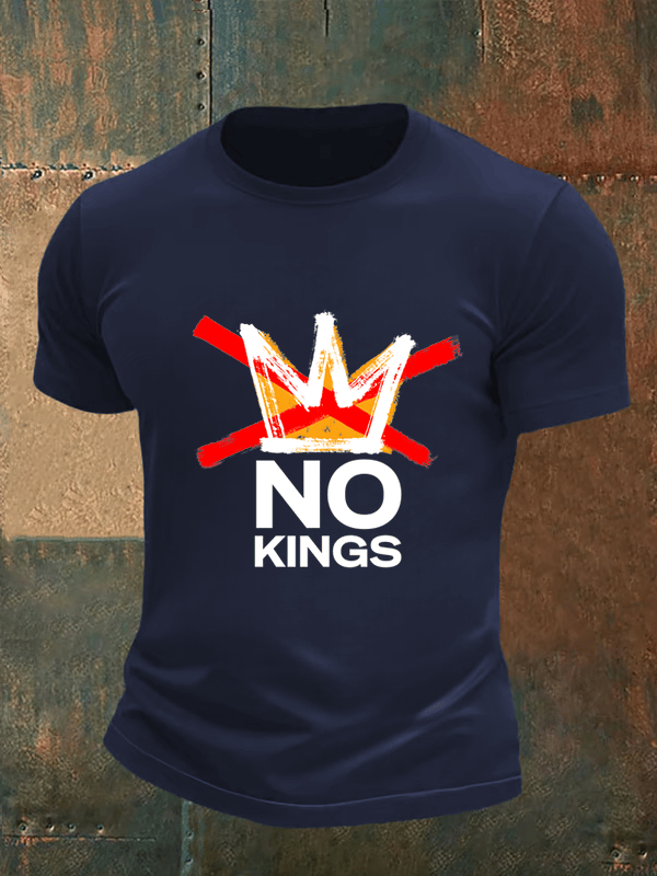 🔥Buy 3 Get 15% Off🔥Men's no kings in America print T-Shirt
