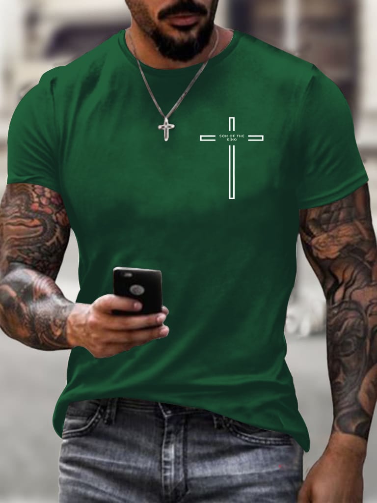 Men's Son of The King Printed Casual T-Shirt