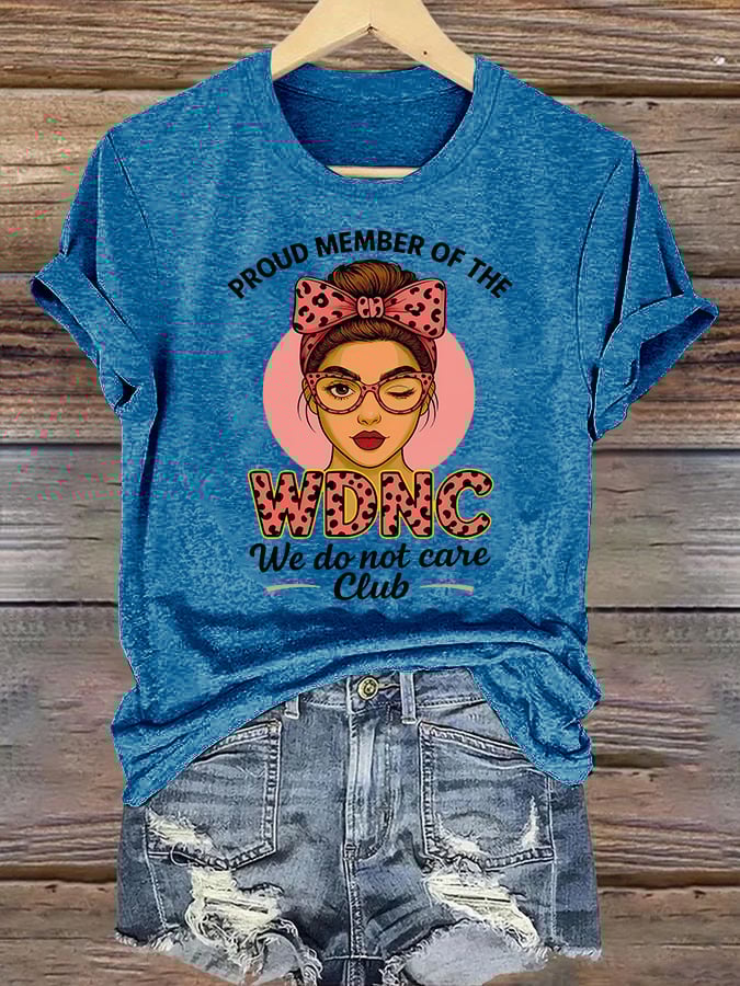 Women's Retro Funny Proud Member Of Club Menopause Perimenopause Print T-Shirt